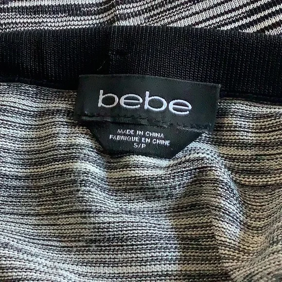 Bebe Black and Gray Midi Skirt - Picture 3 of 4